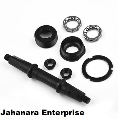 Picture of Bicycle Bottom Bracket Axle Set for 14.8 cm BB Shell Multi-Size Square Hole with Cups Bearings Bead Holder Cycling Components