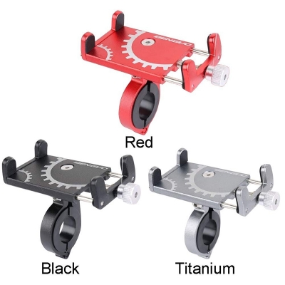 Picture of Bicycle Mobile Phone Holder Phone Navigation Fixed Bracket Moto Handlebar Aluminum Alloy Motorcycle Accessories / Bicycle Accessories