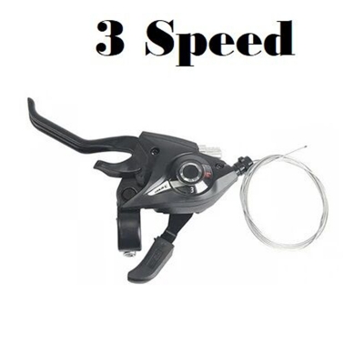 Picture of Shimano 7-Speed Right-Hand Shimano Bike Shift Lever - High-Quality Bicycle Handlebar Control Component