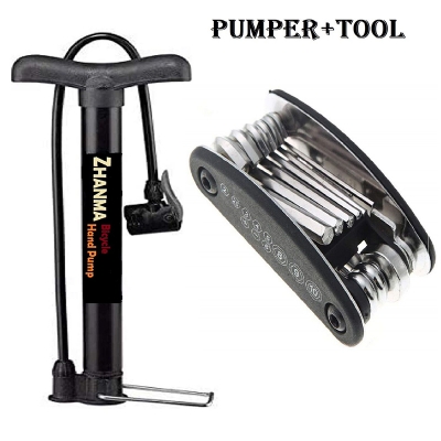 Picture of Bicycle Pumper+Tool Set Combo offer Air pump