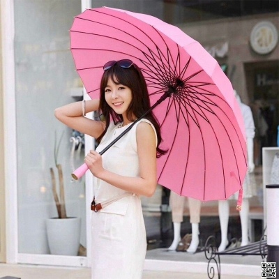 Picture of 24 Ribs Premium Umbrella, Long Handle Umbrella, 24 Ribs Oversized Golf Umbrella