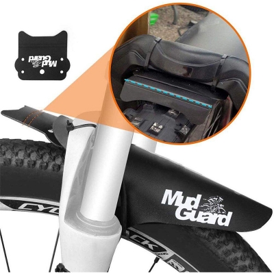 Picture of Universal Mudguard Mountain Bike Mudguard Fiber Front Rear MTB Road Bike Wing Bicycle Fender - সাইকেল