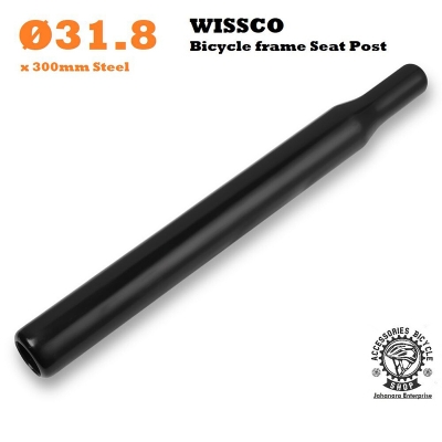 Picture of Bicycle Seat Post Ø25.4/Ø27.2/Ø28.6/Ø31.8 /Ø31.6 /Ø30.9 x400x 300mm Steel & Alloy Saddle Pipe Ø31.8 Wissco Bicycle Frame Seat Post Mountain Bicycle Seat Post 27.2- 31.8*300mm