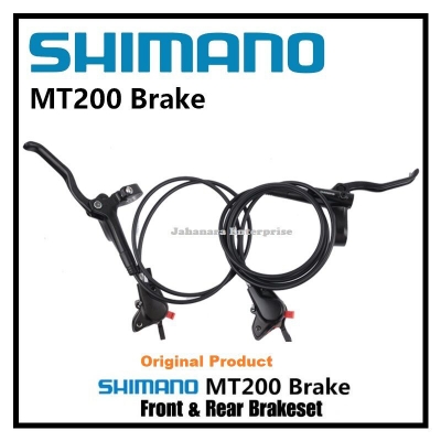 Picture of Shimano MT200 Hydraulic Disc Brake Set for Mountain Bikes - Front/Rear Upgrade 800/1450mm
