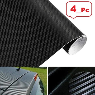 Picture of Sticker Black Carbon Fiber (18"×3" )Vinyl Wrap Texture 3D self adhesive DIY Decor Bike ,Motorcycle,Car stickers