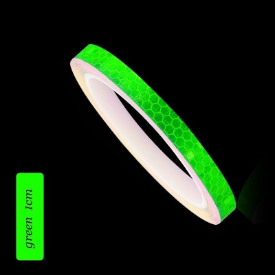Picture of Bicycle Rim Styling Reflective Fluorescent Stripe Tape Body & Rim Wheel Stripe Tape Stickers 4Pcs