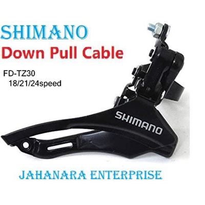 Picture of Shimano Front Derailleur ( Up & Lower Pull Wire )31.8mm Mounting Ring TZ30 6/7/8 Speed Bicycle Accessories - Bike - সাইকেল