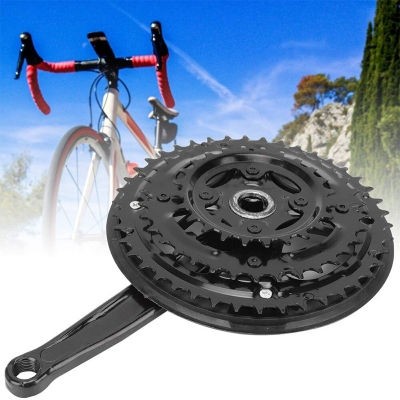 Picture of High-Quality Durable 24/34/42T Crankset with Chain Guard for Variable Speed Mountain Bike - Made in PRC