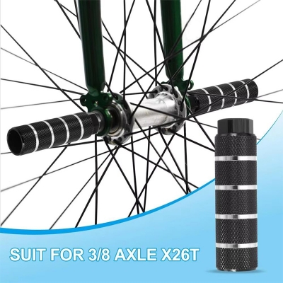 Picture of Aluminum Foot Pegs Big Size BMX Cycling Rear Stunt Pegs Foot Pedals 2 pcs Bicycle Accessories