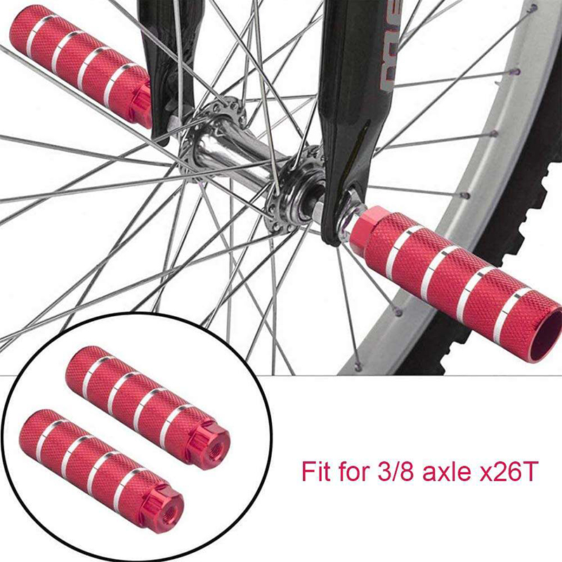 Picture of Aluminum Alloy Anti-Skid BMX Bike Foot Pegs, 2-Pack, New, High-Quality Cycling Accessories