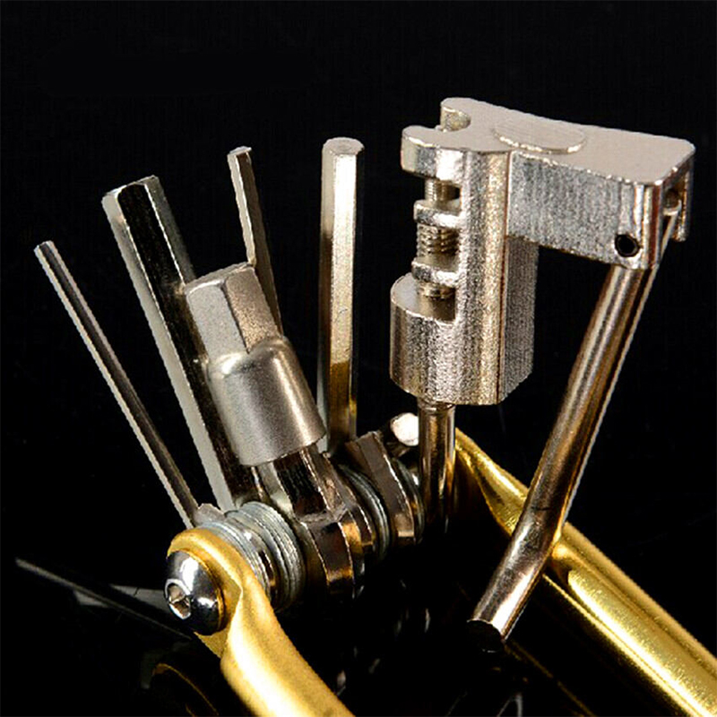 Picture of Bicycle Tools Heavy Duty 11 Function Folding Pocket Tool Motorcycle Accessories