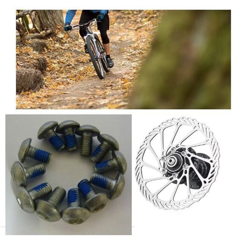 Picture of Bicycle Disc Screws Bolts Nuts Titanium Steel for Mountain Bike Road Bike Replacement Parts bicycle Accessories 6 pcs
