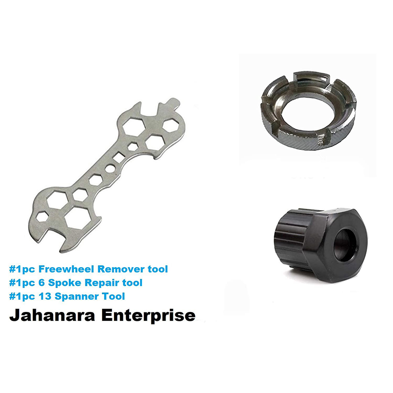 Picture of Bicycle 13 Spanner Tool with 6 Spoke Repair & Freewheel Remover Tool Combo for Cycle Maintenance Tool, (Set Of 3) - Bike - সাইকেল