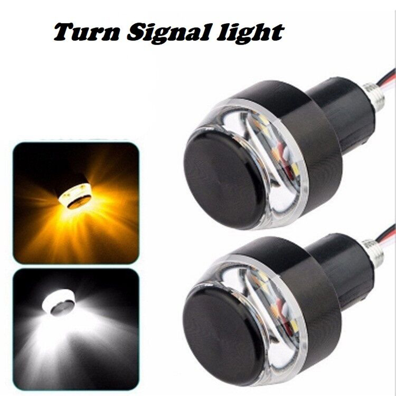 Picture of 2Pcs New Motorcycle LED Modified Turn Signal Motorcycle Hand Lamp Light Mountain Bike Signal Light Handlebar Light