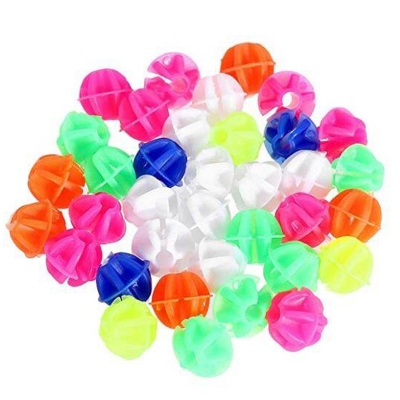 Picture of Bicycle Wheel Spoke Beads Luminous Plastic Clip Spoke Bead Bicycle Beads Wire Beads Decorations (Mix Color)