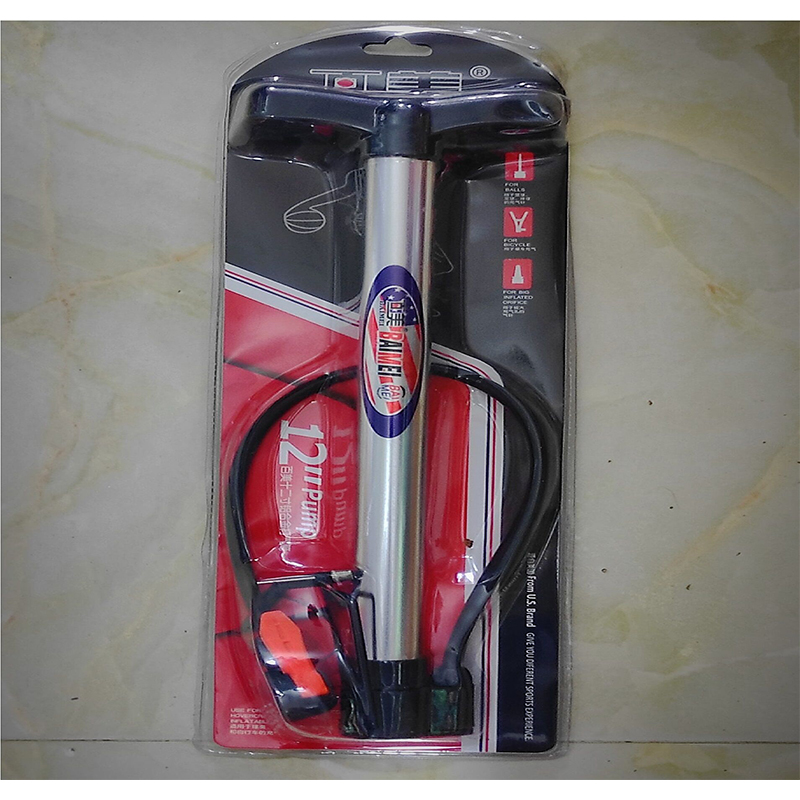 Picture of Aluminium Body Pumper Bike Floor Pumps Bicycle Tire Air Pump Road Bike Tyre Pumb for Road Bikes, Mountain Bikes, Basketball, Swimming Ring and Motorboat - Bike