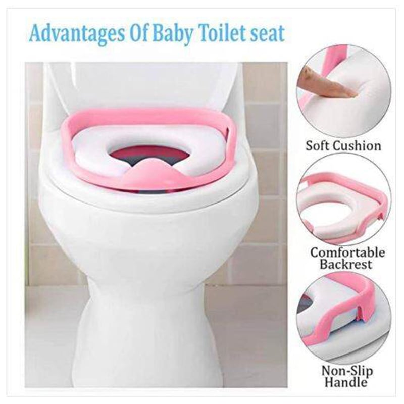 Picture of Baby Toilet Seat, Potty Training Commode Seat with Handle