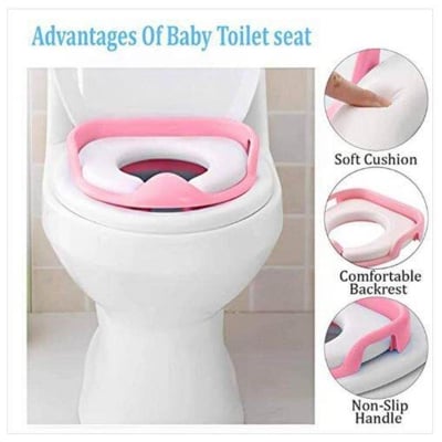 Picture of Baby Toilet Seat, Potty Training Commode Seat with Handle