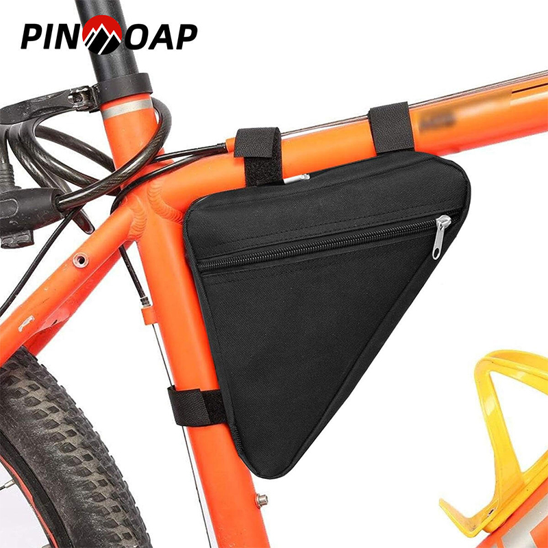 Picture of Mountain Bike Triangular Bag Bicycle Front Frame Handle Handbag Phone Bag Flashlight Bag Road Bike Triangular Bag Waterproof Bag