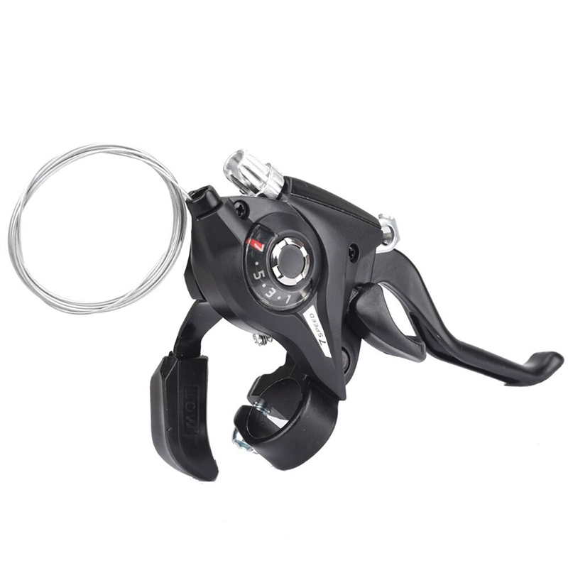 Picture of Shimano 7-Speed Right-Hand Shimano Bike Shift Lever - High-Quality Bicycle Handlebar Control Component
