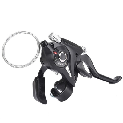 Picture of Shimano 7-Speed Right-Hand Shimano Bike Shift Lever - High-Quality Bicycle Handlebar Control Component