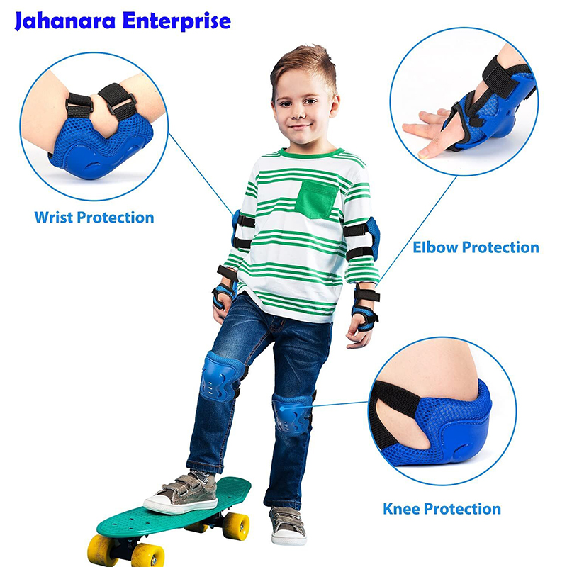 Picture of Knee Pads for Kids/Youth, Knee Pad and Elbow Pads Wrist Guards Protective Gear Set for Roller Skates Cycling BMX Bike Skateboard Inline Skating's Scooter Riding