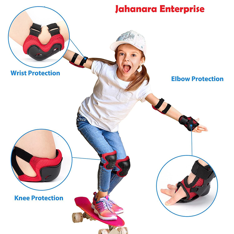 Picture of Knee Pads for Kids/Youth, Knee Pad and Elbow Pads Wrist Guards Protective Gear Set for Roller Skates Cycling BMX Bike Skateboard Inline Skating's Scooter Riding
