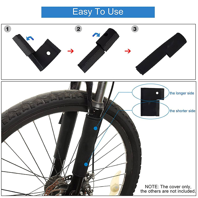 Picture of Bicycle Front Fork Protective Pad Mountain Bike Fork Cover Protector Bicycle Accessories 2pcs