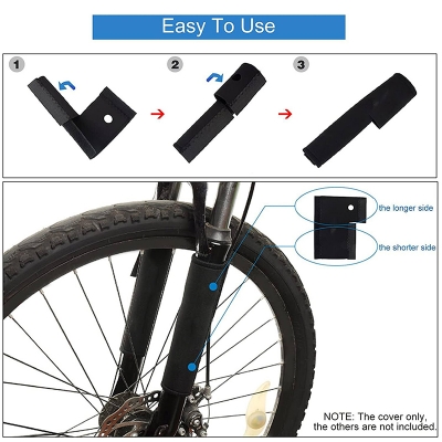 Picture of Bicycle Front Fork Protective Pad Mountain Bike Fork Cover Protector Bicycle Accessories 2pcs