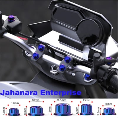 Picture of 30Pcs/Set Motorcycle Nut Bolt Cap Cover Decor Motorbike Ornamental Molding For ANY BIKE