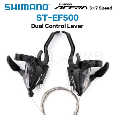 Picture of EF65 Mountain Bike Bicycle Aluminum Alloy Single 3x7 Left Right Speed Trigger Shifter Brake Derailleur
