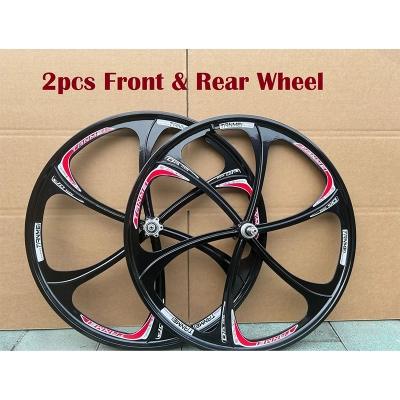 Picture of Alloy Wheelset 26" Double Wall Rims Mountain Bike Wheel Card Hub Sealed Bearing Disc Brake 8-10 Speed