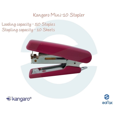 Picture of Kangaro Stapler Machine With 1000 Pcs Stapler pin Free (Indian, Mini-10)