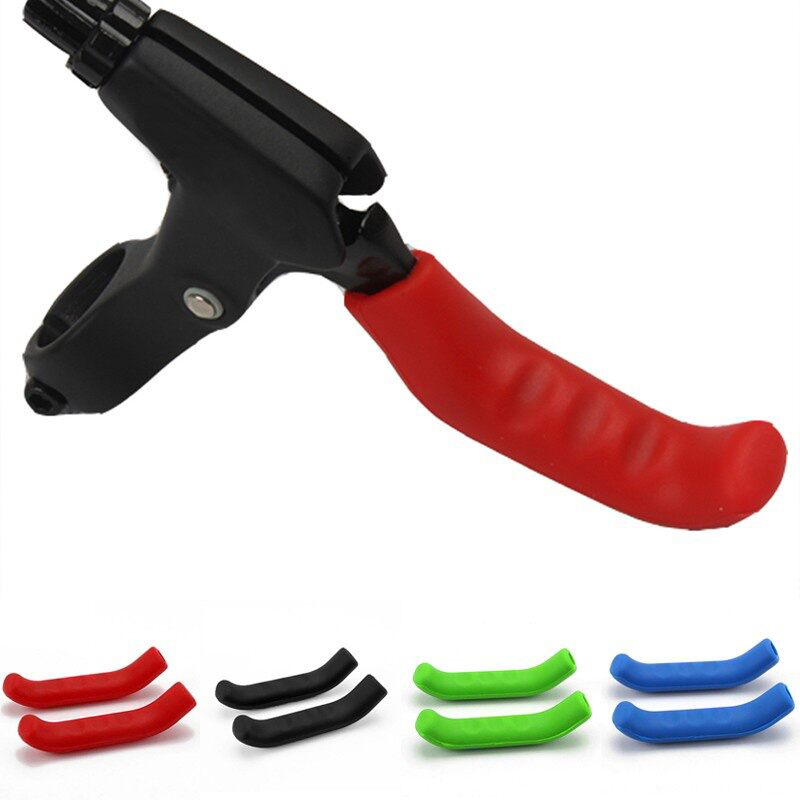 Picture of Mountain Bike Bicycle Handlebar Grip Brake Lever SilicFor ONE Cover Protector 1 Pair