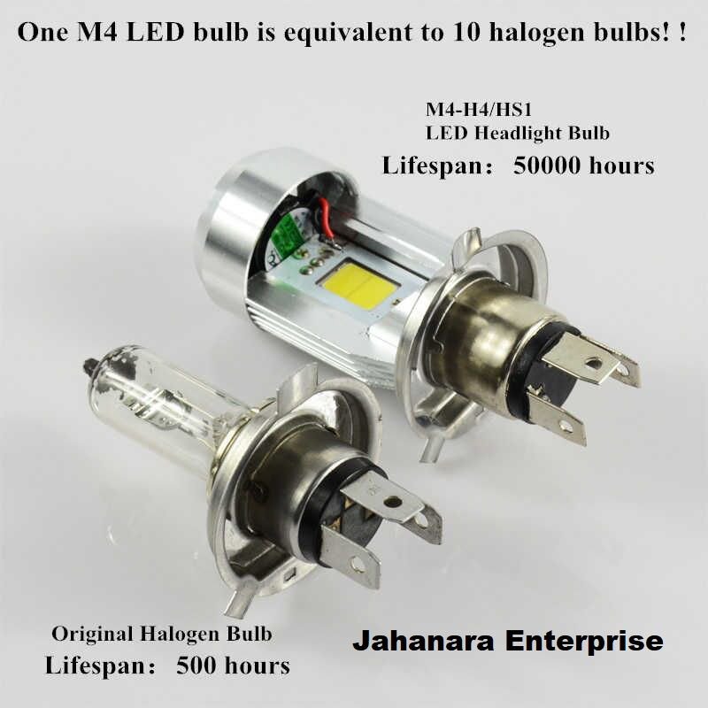 Picture of Motorcycle LED Headlight Motolet H4/HS1 light High Low 20W COB 12V 6500K 2500K Head Lamp M4