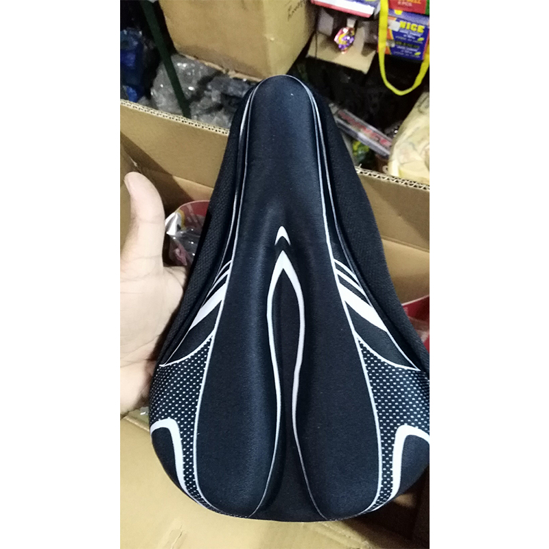 Picture of Bike Seat Cover Padded | Thick Silicone Gel Bicycle Saddle Cushion | Breathable Lightweight Comfortable Non-Slip Cover | For Road, Mountain & Stationary Bikes | Bicycle Accessories
