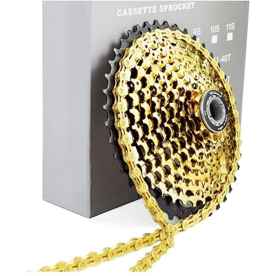 Picture of KMC X8.93, 6,7,8 Speed Chain for Trekking 116 Links Golden Plated