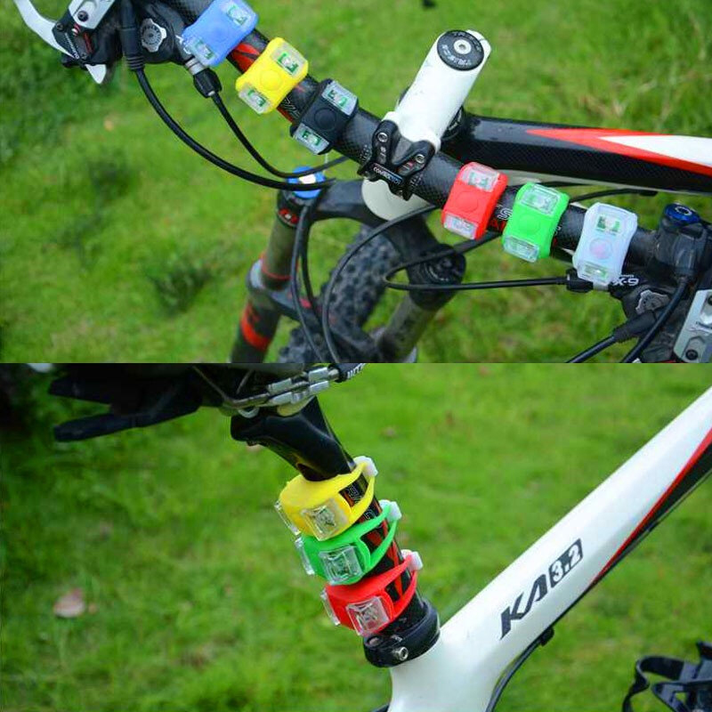 Picture of Bicycle Safety Light Cycling Bike MTB lampu Lajak (3 Mode) 2pc Frog Strobe Tail Rear Light Warning Light Lampu Basikal