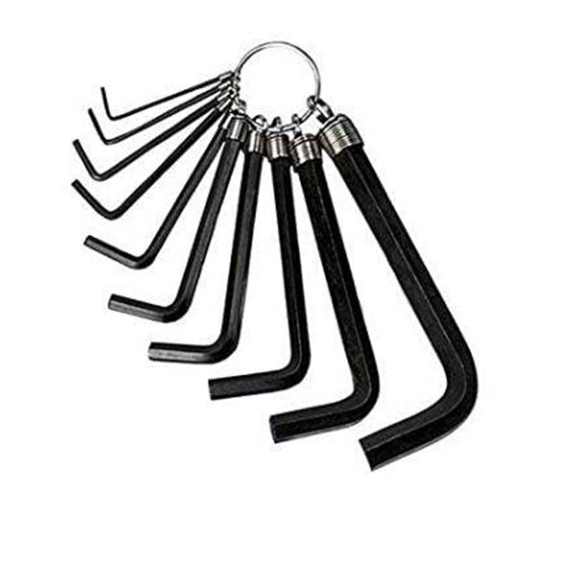 Picture of Steel Allen Hex Key Wrench Set - 10 Pieces (made in Taiwan)