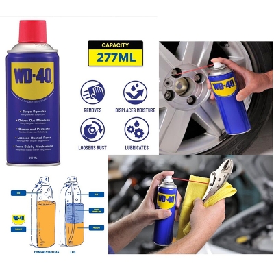 Picture of WD-40 (277ml) MULTI-USE PRODUCT Use For Multipurpose Cleaning Rust Remover lubricant 277ml