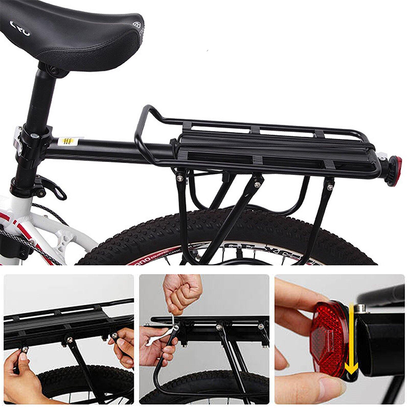 Picture of Bicycle Aluminium Mountain Carrier Seat Load 100Kg Bicycle Accessories - সাইকেল