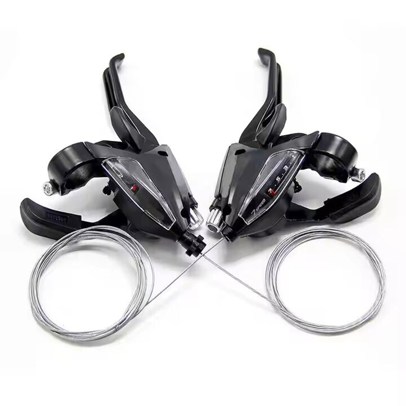 Picture of Veloce Cycle Shimano MTB Mountain Bike Bicycle 3×7 Speed 21 Speed V Brake Shifter Combo Lever ST EF517