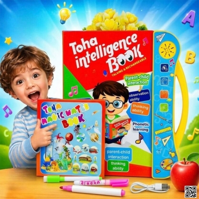 Picture of Toha intelligence Book, Toha Rechargeable Intelligence Book for Kids, Baby Learning Book, Baby Educational Talking Book