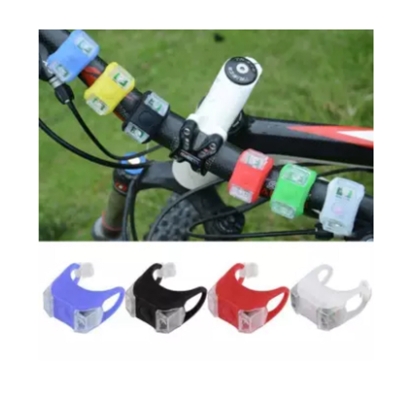 Picture of Bicycle MTB LED Frog Head Front Lamp Warning Rear Flash Light 2Pcs - Cycle Accessories - Cycle Accessories