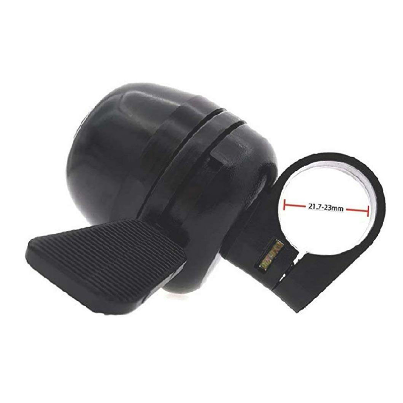 Picture of Dual Set of Cool & Trendy Black Color Designer Handle Grip and All Aluminium Designer Cycle Bell (BLACK)