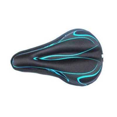 Picture of Bike Seat Cover Padded | Thick Silicone Gel Bicycle Saddle Cushion | Breathable Lightweight Comfortable Non-Slip Cover | For Road, Mountain & Stationary Bikes | Bicycle Accessories