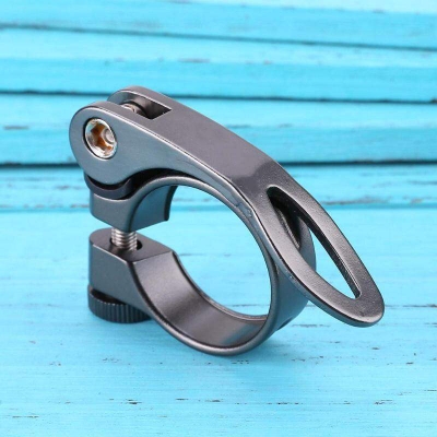 Picture of Aluminum Alloy Seatpost Clamp Quick 31.8mm MTB Bike Cycling Saddle Seat Post Clamp Quick Release Lock