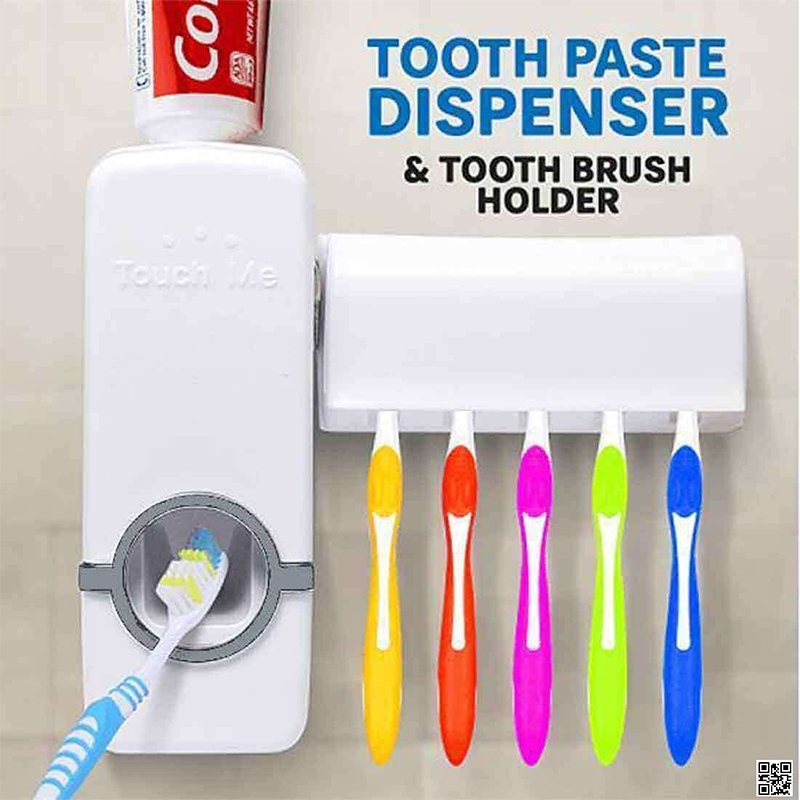 Picture of Automatic Toothpaste Dispenser With Toothbrush Holder