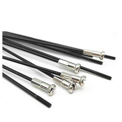Picture of Bike Spokes 26" Any Bicycle Stainless Steel Bicycle Spokes With Nipples 36 pcs Black - সাইকেল