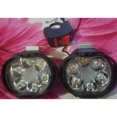 Picture of Waterproof LED Fog Light For Universal Car and Universal Bike( with switch) 2 pcs - Cycle Accessories - Cycle Accessories